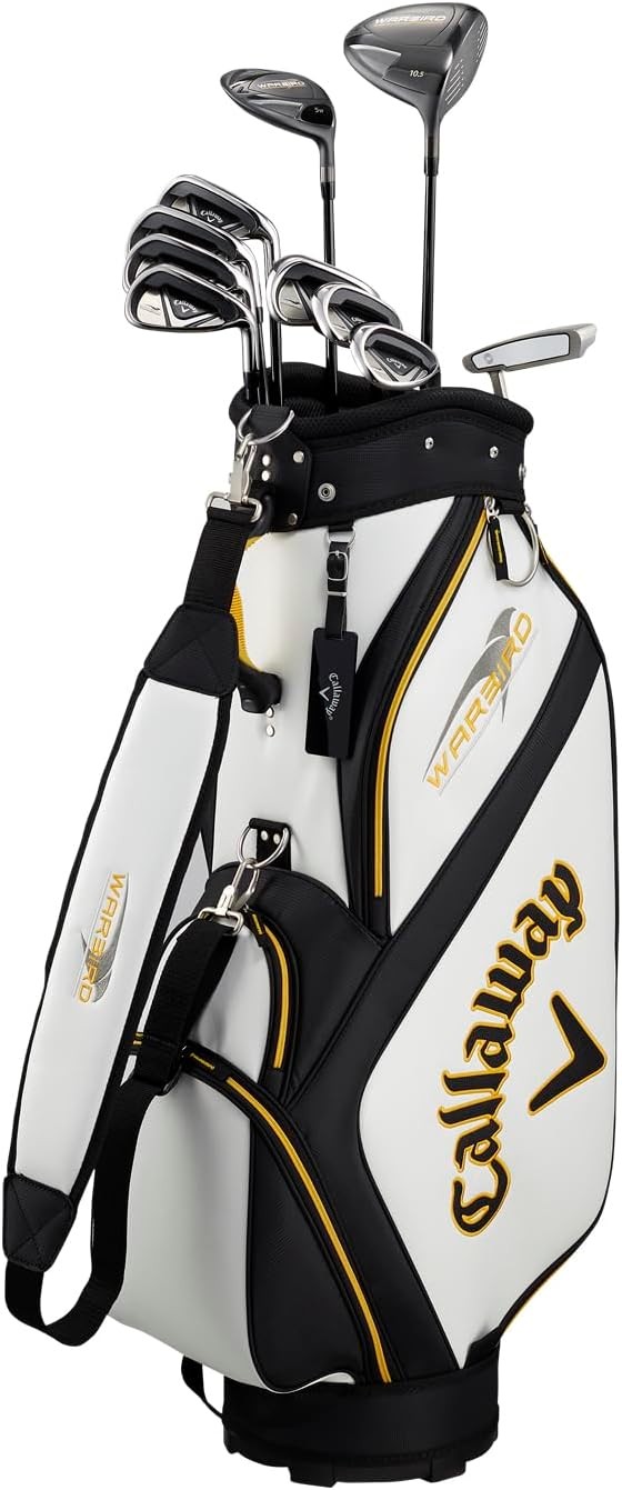 Callaway Men's Warbird Golf Club Set (10-Piece Set, Caddy Bag, Head Covers Included)