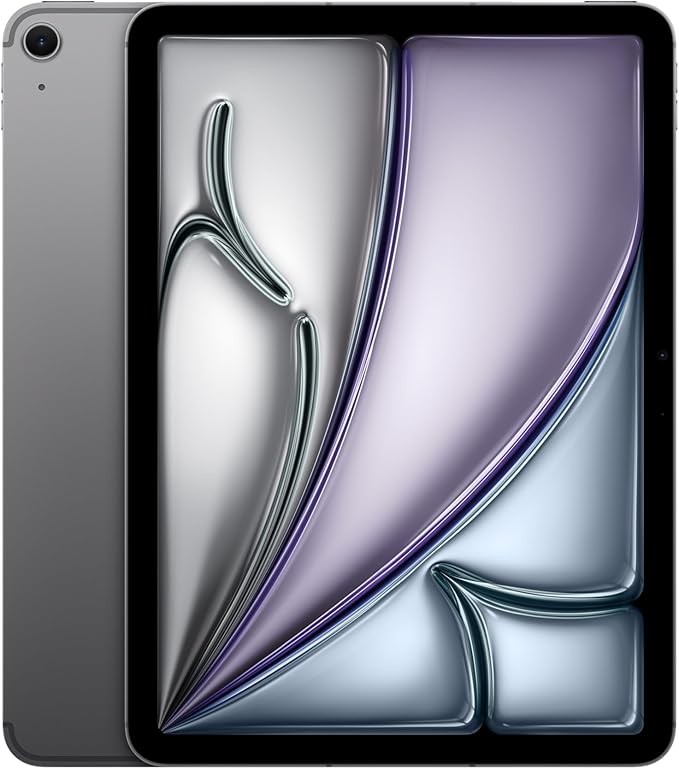 Apple 11" iPad Air (M4): Liquid Retina Display, 128GB, 12MP Front/Back Camera, Wi-Fi 7 + 5G Mobile Communication by Apple N1, Touch ID, All-Day Battery
