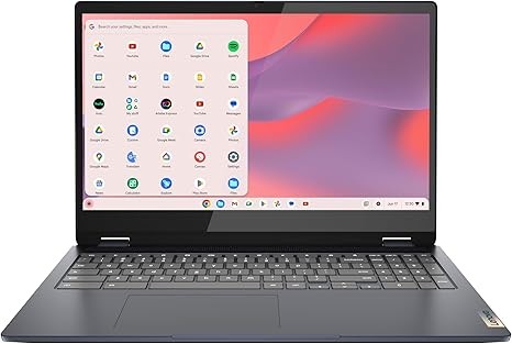 Lenovo IdeaPad Flex 3i Chromebook Laptop, Intel® UHD Graphics, 15.6” FHD Display, Intel Pentium N6000, 8GB RAM, 128GB SSD, 1920x1080 px, Touchscreen, Chrome OS, Abyss Blue
