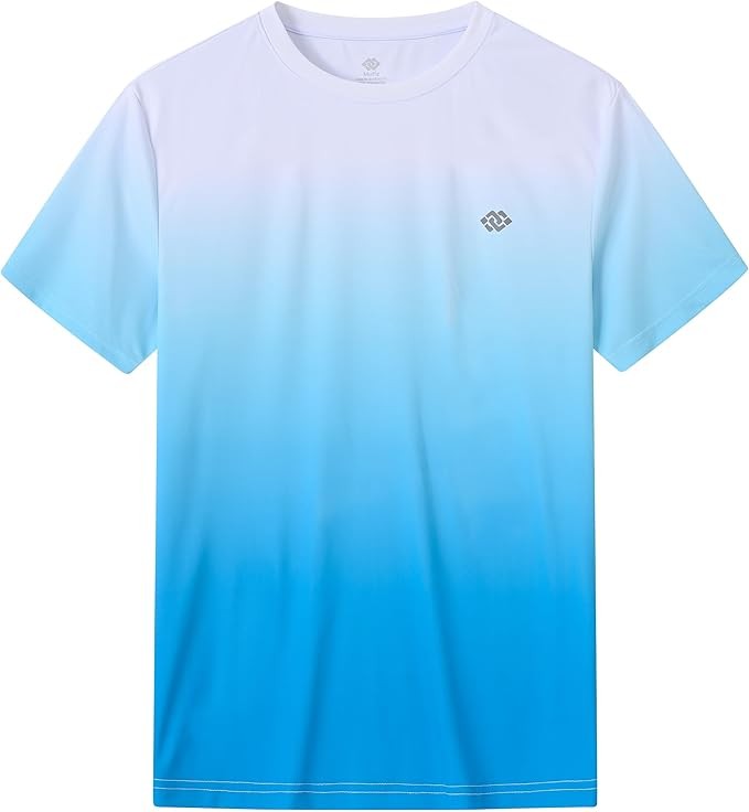 MoFiz T-Shirt, Men's, Short Sleeve, Large Size, Clothing, Golf Wear, Sports, Training Wear, Trainer, Round Neck, UV Protection, Sweat Absorbent, Quick Drying