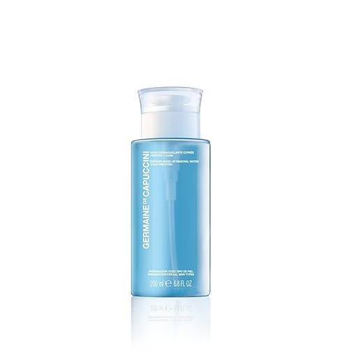 Germaine de Capuccini - Options I Express Make-Up Removal Water - Cleanses, purifies, tones and maintains skin hydration- All skin types - Fragance Free- 6.8 FL OZ