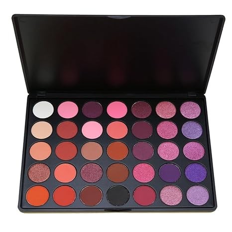 35 Color Smoked Eye Shadow Warm Pearlescent Matte Plate Makeup