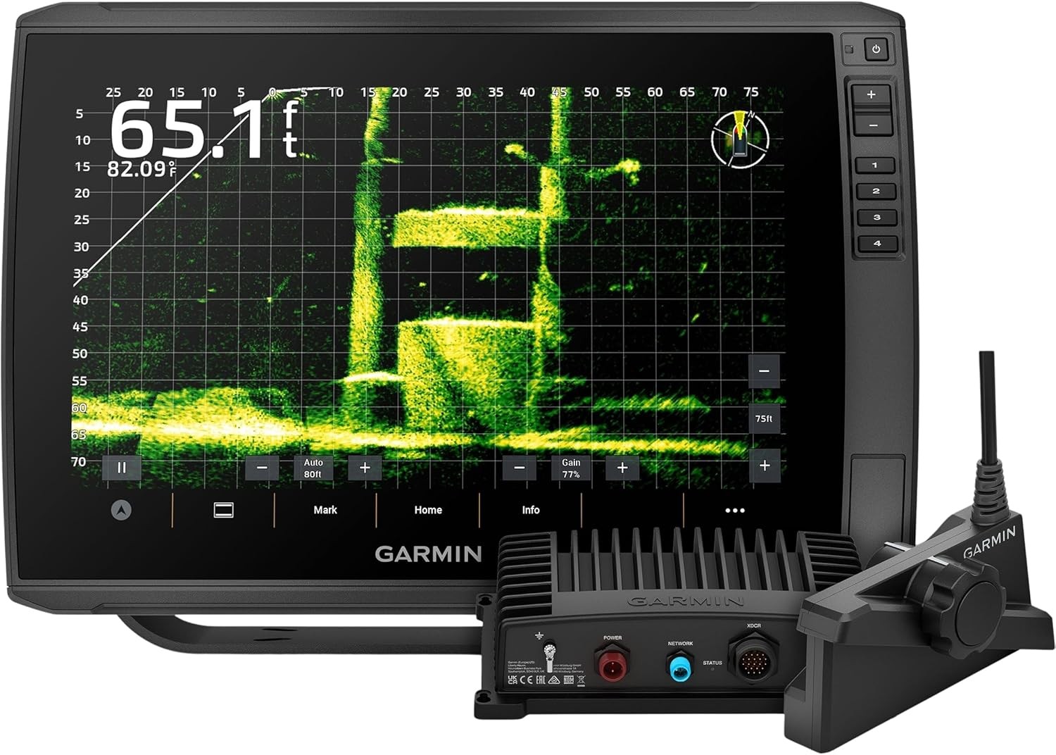 Garmin ECHOMAP Ultra 2 12" Chart Plotter with LiveScope Plus Bundle with GPS, Chirp Sonar, Navionics+ Chart