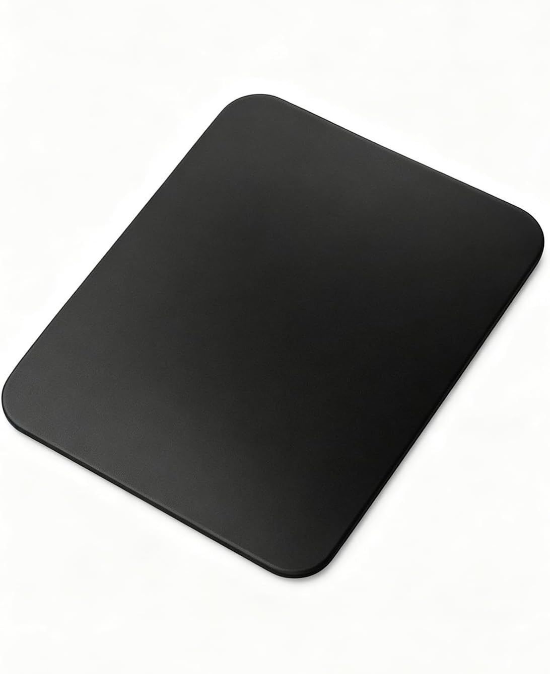 Mouse Pad with Non-Slip Rubber Base, Waterproof Surface & Smooth Tracking, Portable & Compact Computer Mouse Mat for Laptop, Travel, Office & Home PC, 8.66 x 7.09 in, Black