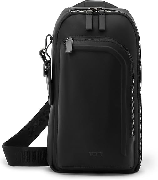 Tumi Sling Bag, Official, Authentic Harrison "Gregory" Sling, Men's Navy Woven