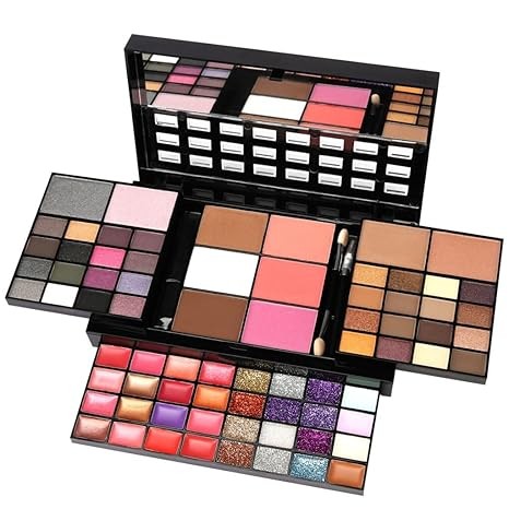 74 Color Eye Shadow Lip Color Combination Makeup Set Eye Shadow Disc Set Pearl Matte Concealer Beauty Makeup